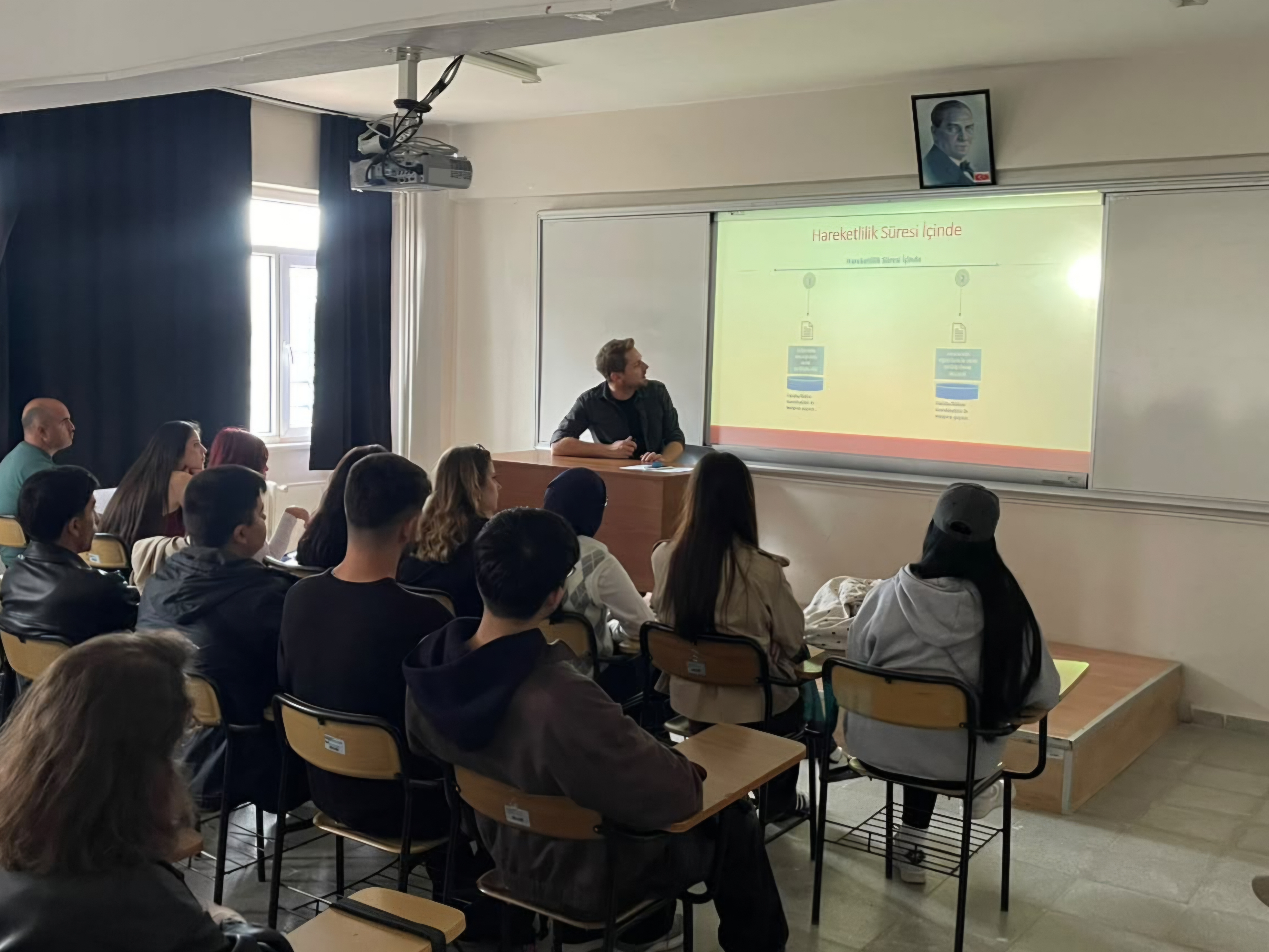  Yüksekokulumuzda, öğrencilerimizi Erasmus+ programı hakkında bilgilendirmek amacıyla seminer gerçekleştirildi.